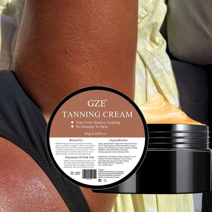GZE Self Tanning Cream – Natural Sunless Bronzing Lotion