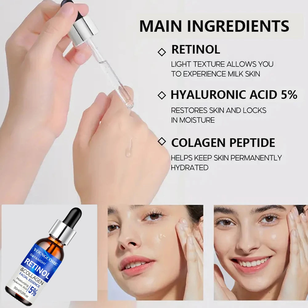 Retinol Cream & Serum Combo Set – Anti-Wrinkle, Skin Repair & Elasticity Booster