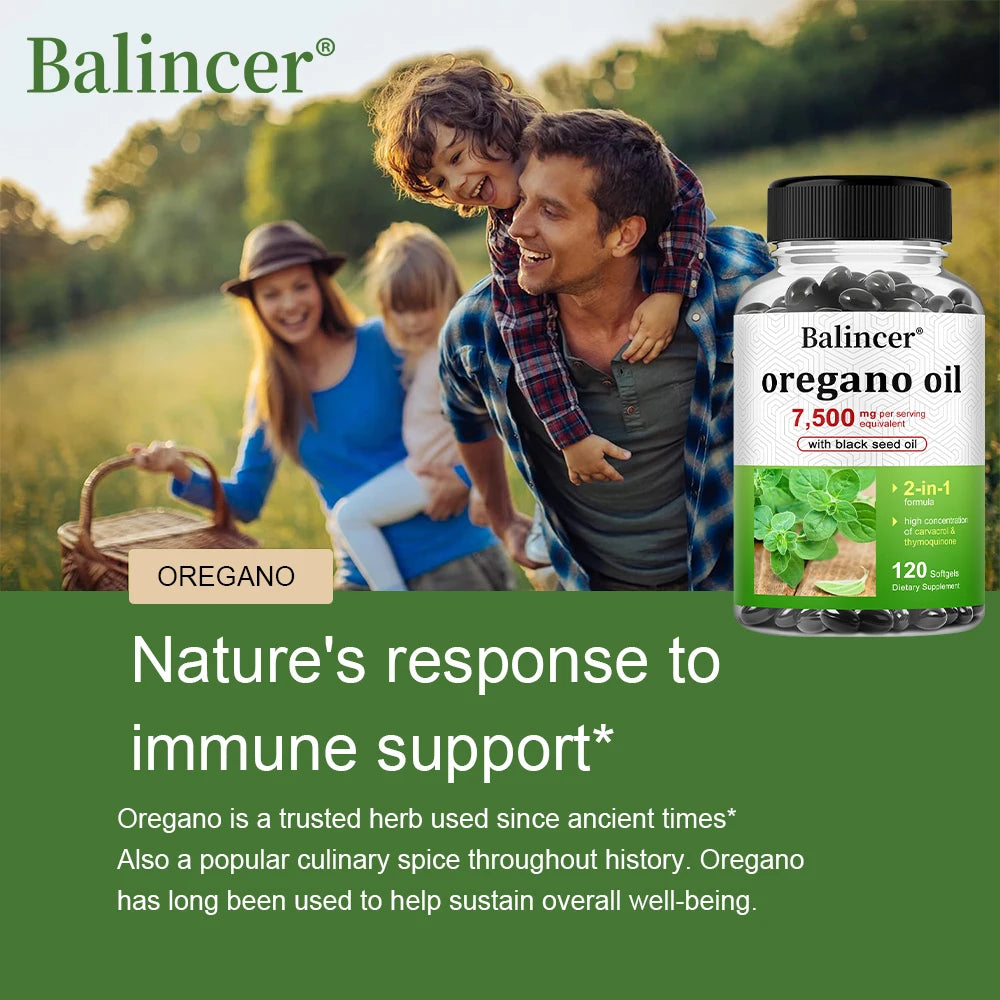Oregano & Black Seed Oil 7500mg