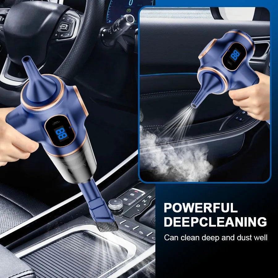 ABS Wireless Car Vacuum Cleaner – Mini High-Power Household & Office Cleaner