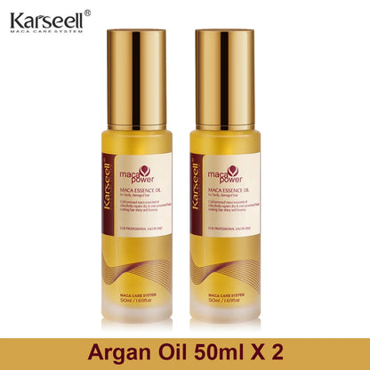 Karseell Moroccan Argan Oil Serum – Healing Hair Treatment for Dry & Damaged Hair (1/2pcs Set)
