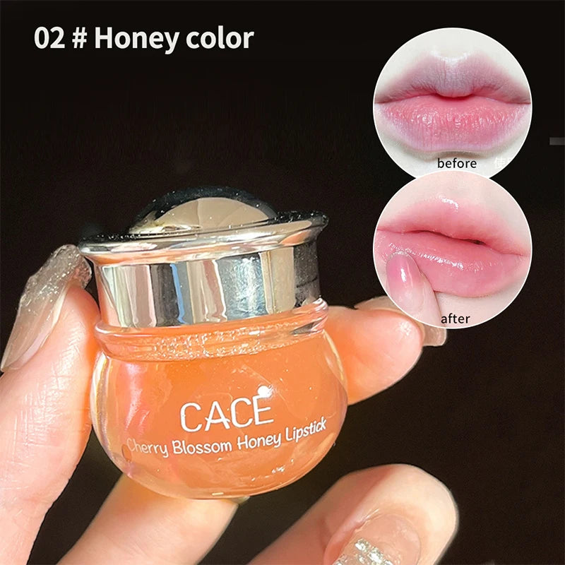 CACE Cherry Blossom Honey Lip Balm – Deep Hydration & Plumping Gloss