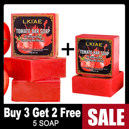 LKIAE Tomato Handmade Soap – Natural Whitening & Oil Control Bar