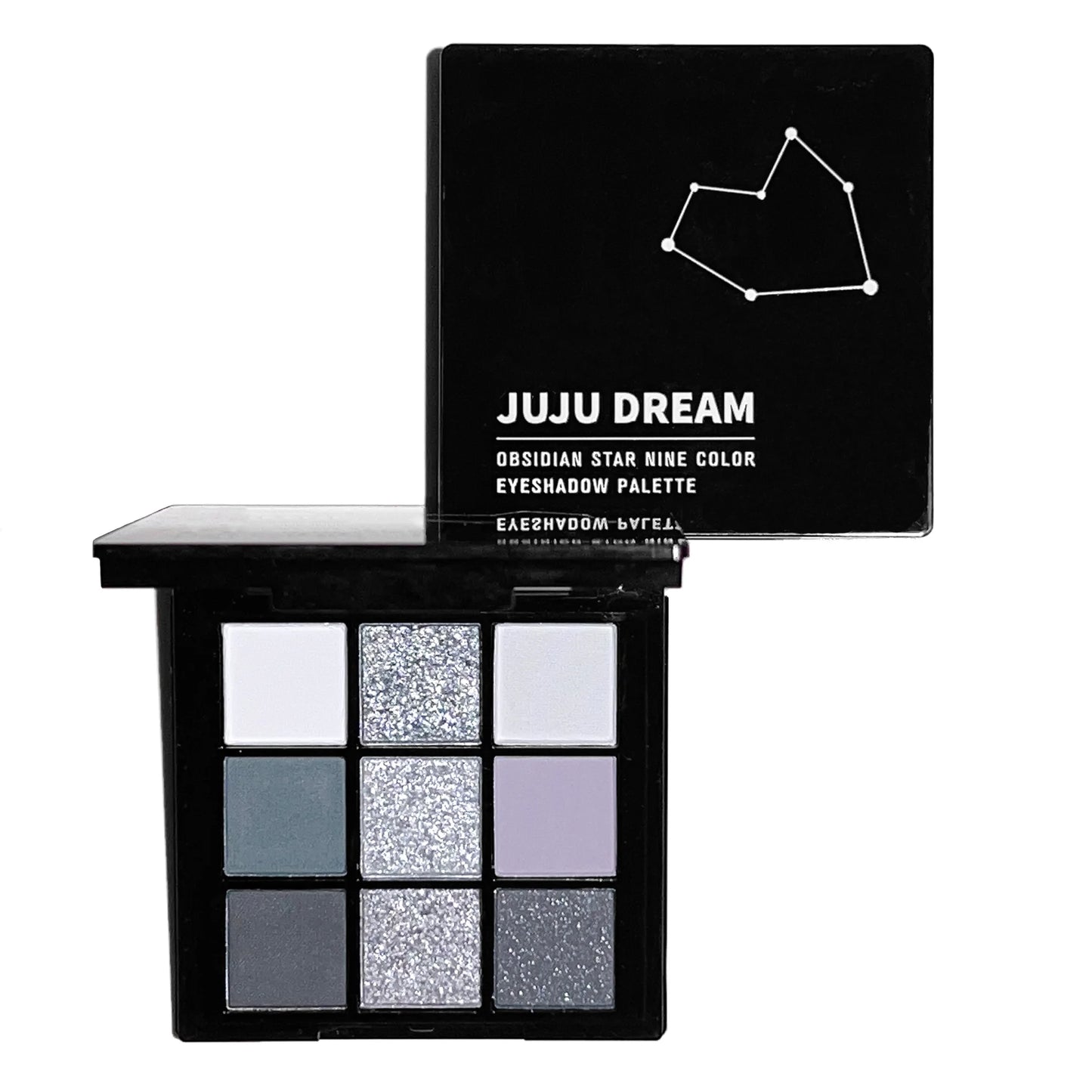 Black Light 9-Color Eyeshadow Palette – Smoky Dark & Cement Shades