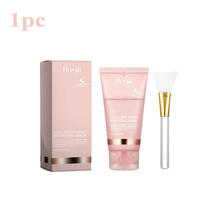 Collagen Overnight Peel-Off Facial Mask Set – Deep Hydration Night Care Korean Mask