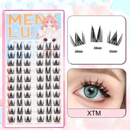New Doll Cat Eye False Eyelashes – Handmade Manga Anime Lash Extensions
