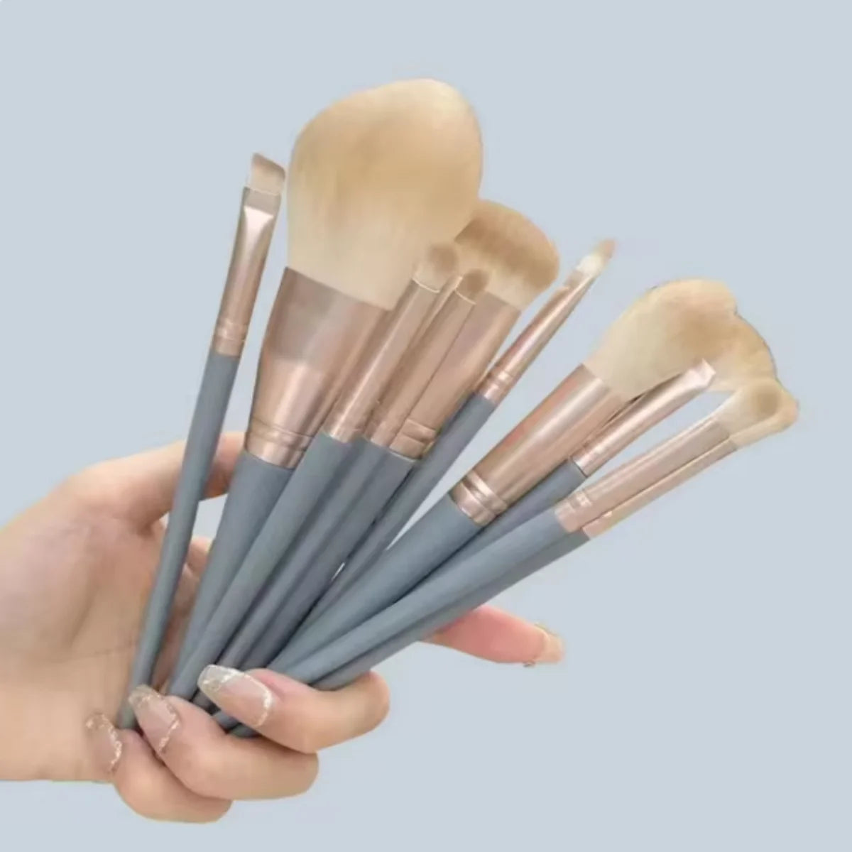 Soft Fluffy Makeup Brush Set – Eyeshadow, Foundation & Blush