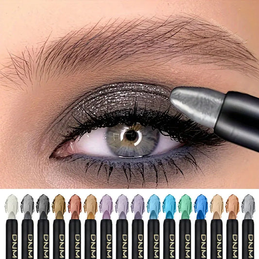 16-Color Pearlescent Eyeliner – Glitter Waterproof Long-Lasting Eye Makeup