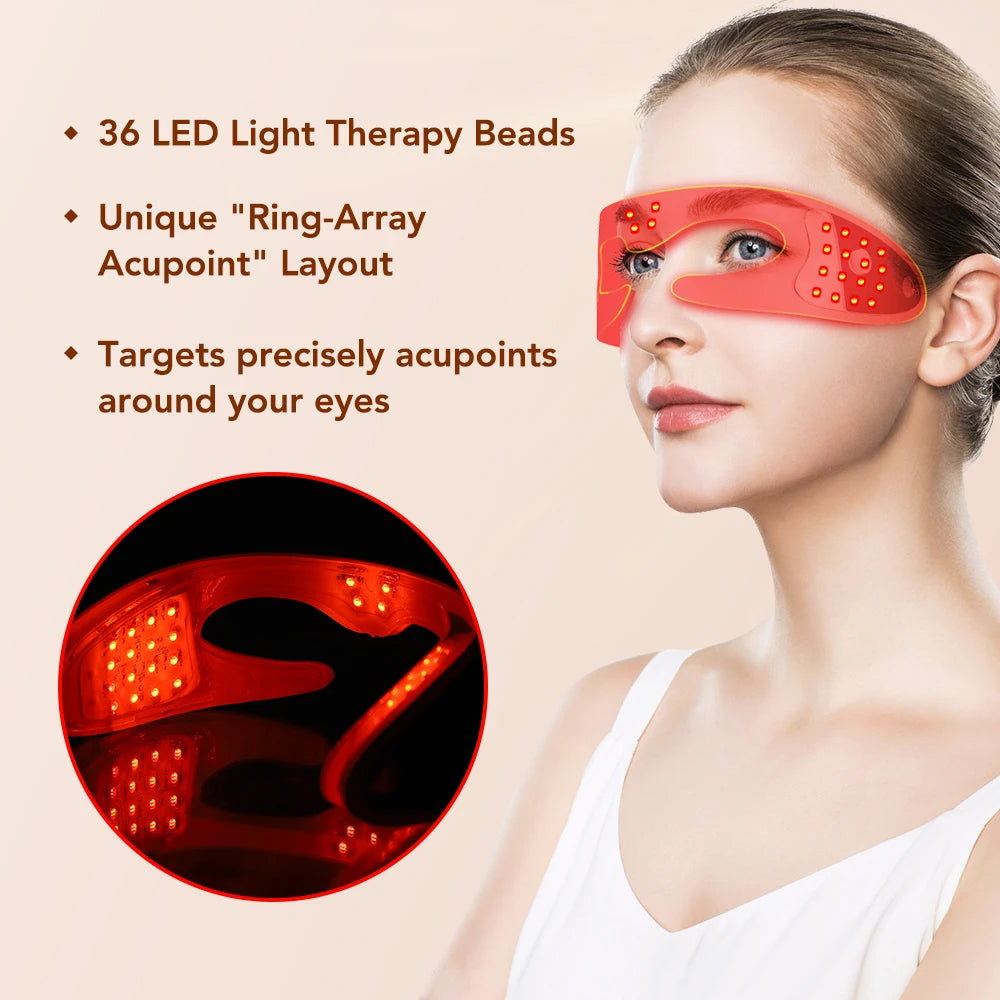 Vibration Eye Massager – LED Light Therapy Anti-Aging Eye Care