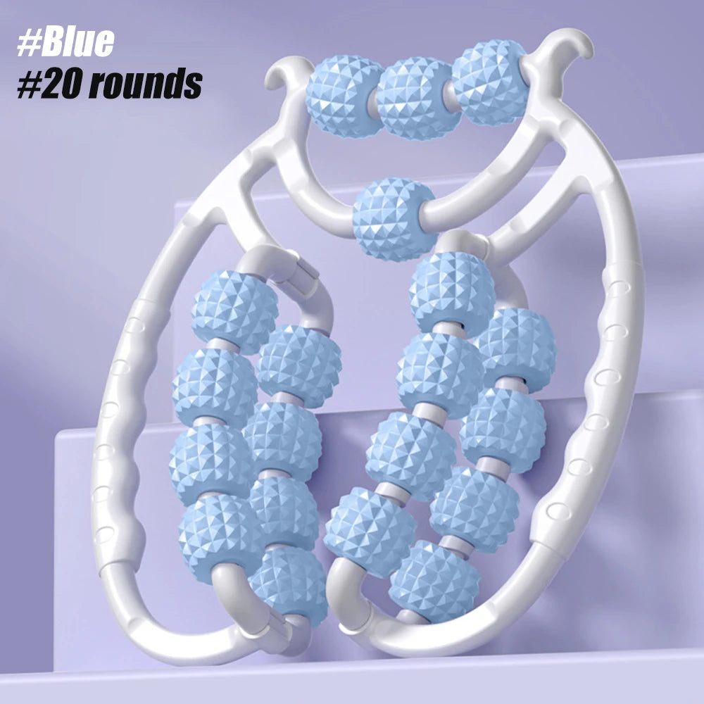 Leg Massager Roller – 12-Wheel Full Body Manual Massager