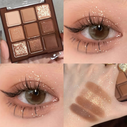 Mocha Chocolate 9-Color Eyeshadow Palette