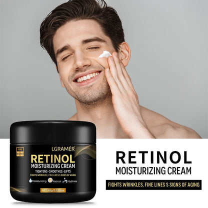 Men's Retinol Face Moisturizer – Anti-Wrinkle, Pore Minimizer & Brightening Cream