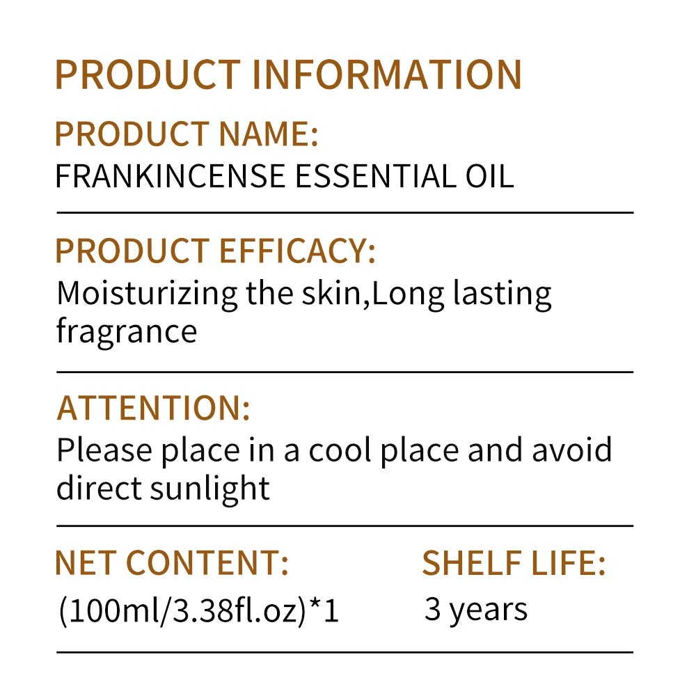 Frankincense Essential Oil – Face & Body Care, Moisturizing & Massage