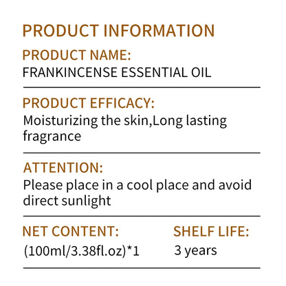 Frankincense Essential Oil – Face & Body Care, Moisturizing & Massage