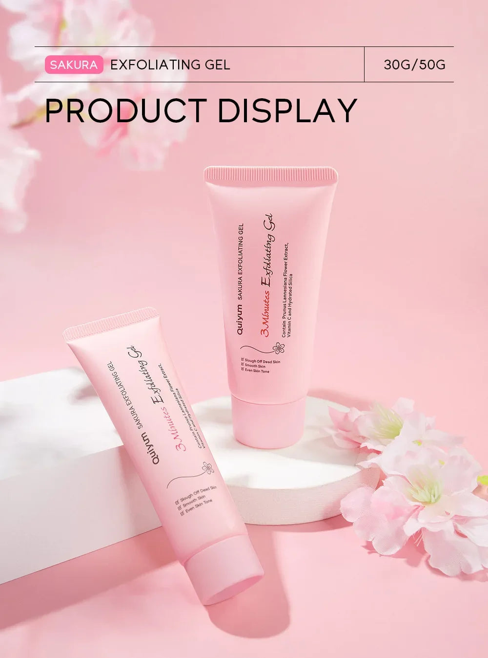 Sakura Peeling Gel – K-Beauty Exfoliating & Brightening Scrub