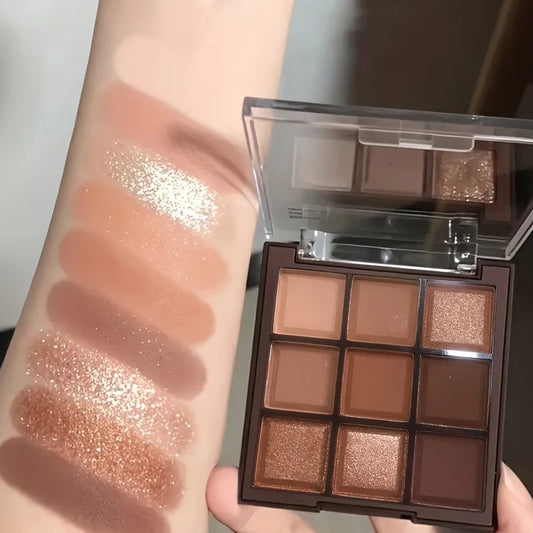 Mocha Chocolate 9-Color Eyeshadow Palette