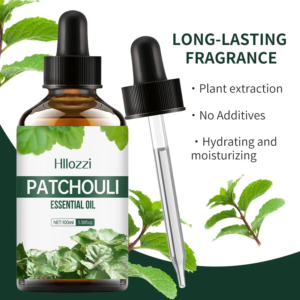 Patchouli Essential Oil – Aromatherapy & Massage Oil | Moisturizing, Nourishing & Hydrating Skin Care