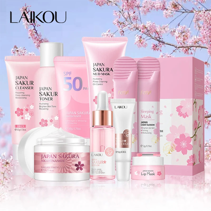 Sakura 9pcs Korean Skincare Set
