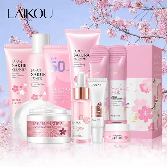 Sakura 9pcs Korean Skincare Set