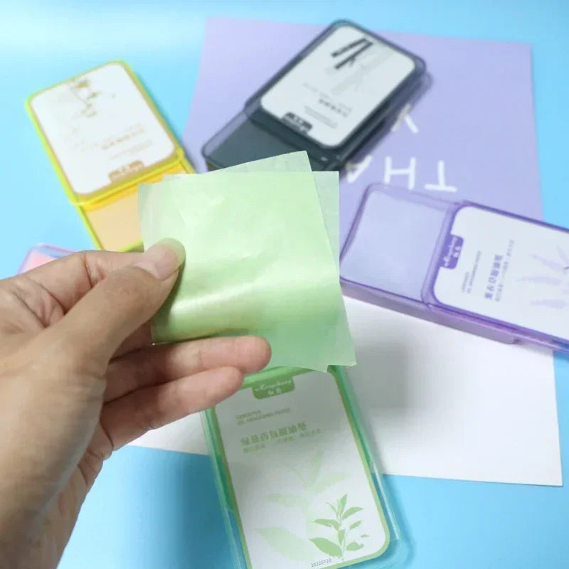 300Pcs Face Oil Absorbing Paper – Oil Control Blotting Sheets for Oily Skin & Makeup