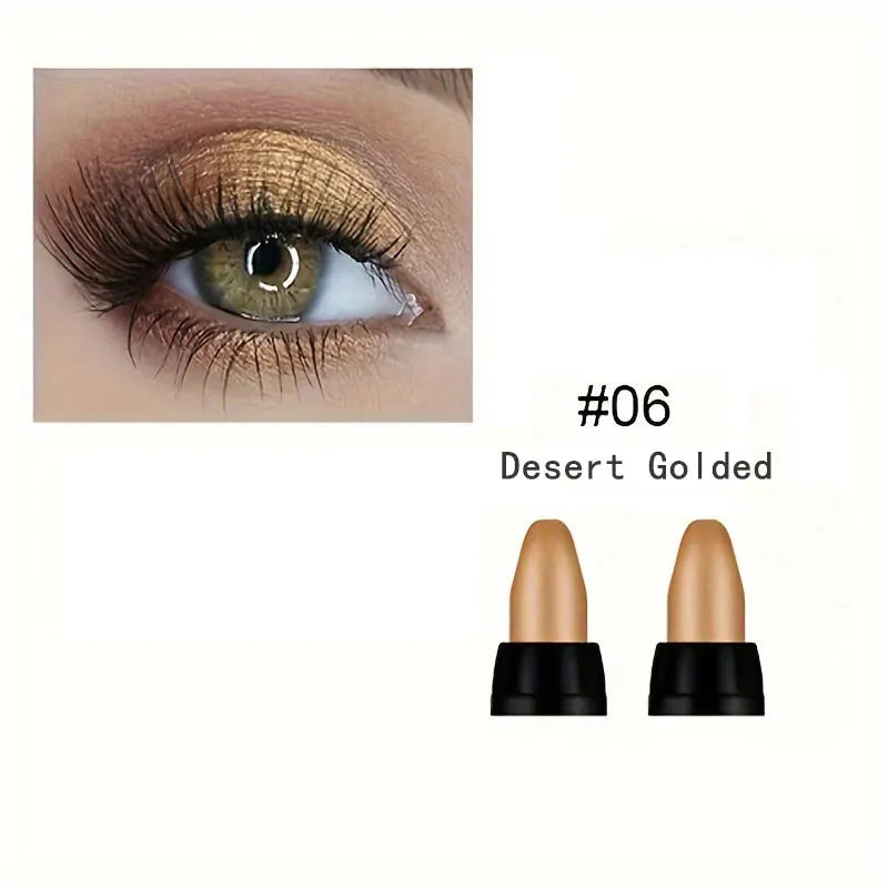 16-Color Pearlescent Eyeliner – Glitter Waterproof Long-Lasting Eye Makeup
