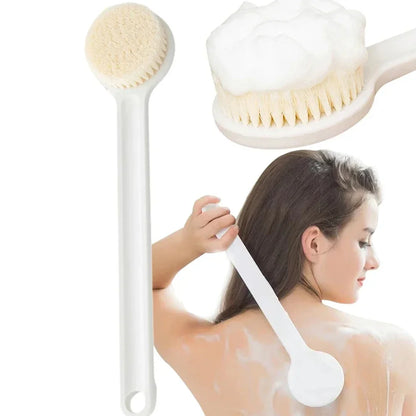 Long Handle Back Brush – Soft Bristle Shower & Body Exfoliating Scrubber