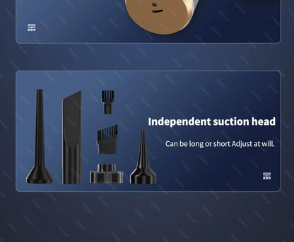 SZUK 98000PA Mini Car Vacuum Cleaner Powerful Cleaning Machine Strong Suction Handheld for Car Home Portable Wireless Cleaner