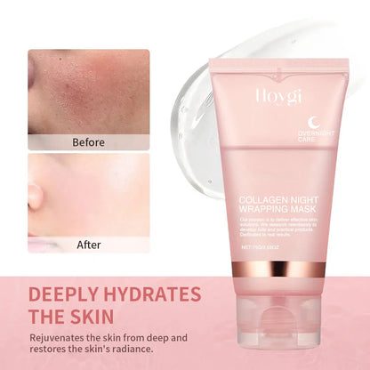 Collagen Overnight Peel-Off Facial Mask Set – Deep Hydration Night Care Korean Mask