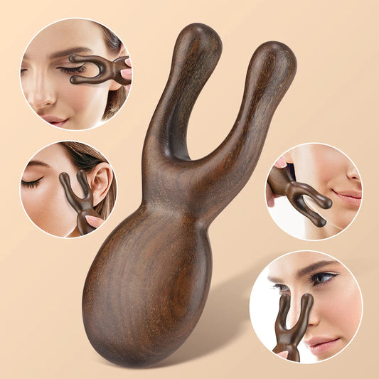 Sandalwood Facial Lifting Meridian Comb – Gua Sha Massager
