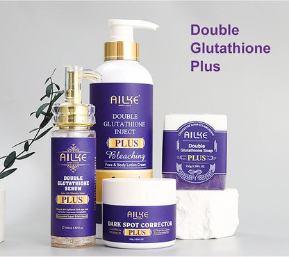 AILKE Glutathione PLUS Skin Lightening Kit: Advanced Whitening Lotion Set for Men & Women | Moisturizing & Softening