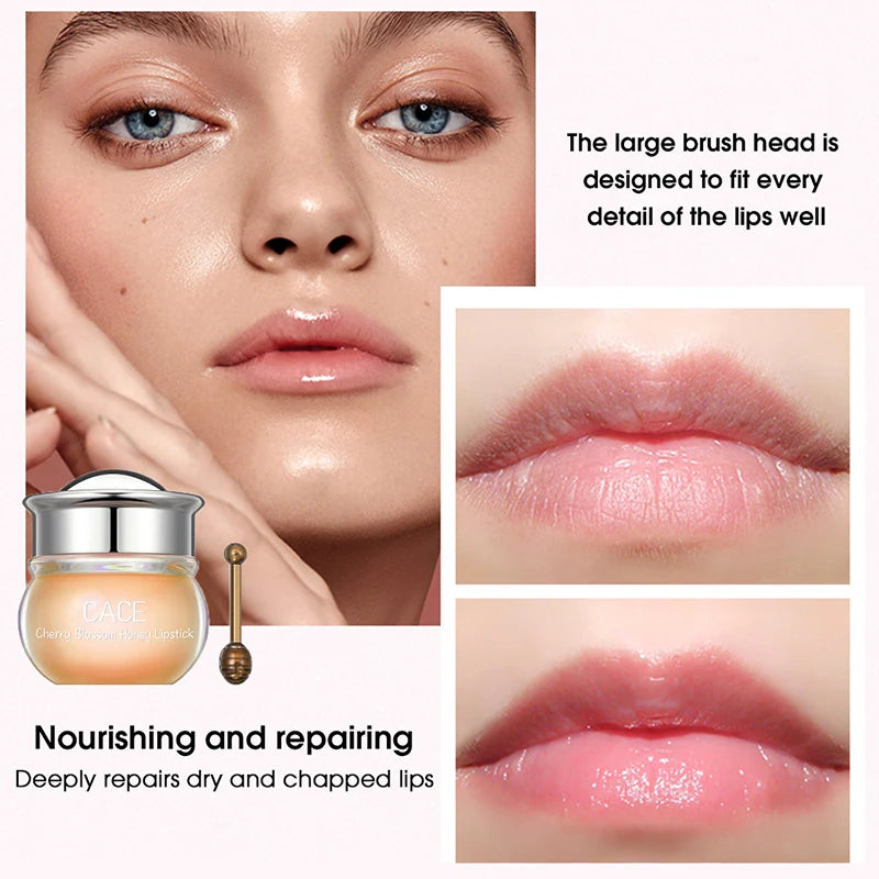 CACE Cherry Blossom Honey Lip Balm – Deep Hydration & Plumping Gloss