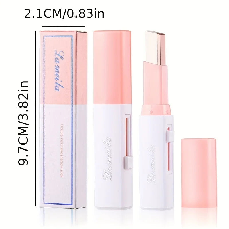 Two-Color Gradient Eyeshadow Stick – 3D Natural Long-Lasting Makeup