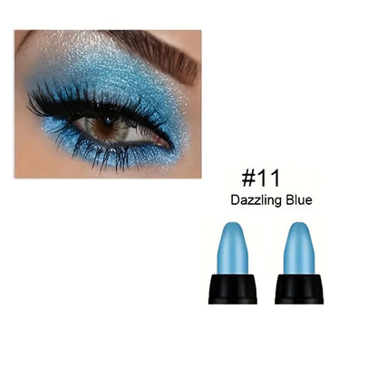 16-Color Pearlescent Eyeliner – Glitter Waterproof Long-Lasting Eye Makeup