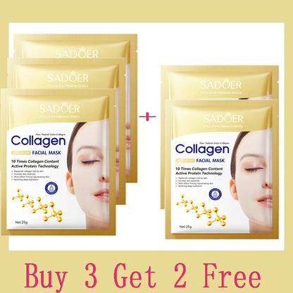 Collagen Facial Mask – Anti-Wrinkle & Moisturizing Skin Care (10PCS)
