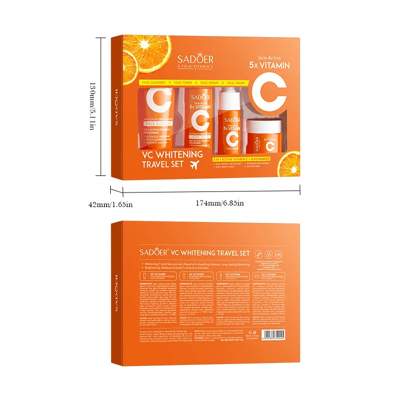 Vitamin C Travel Skincare Set – 5pcs