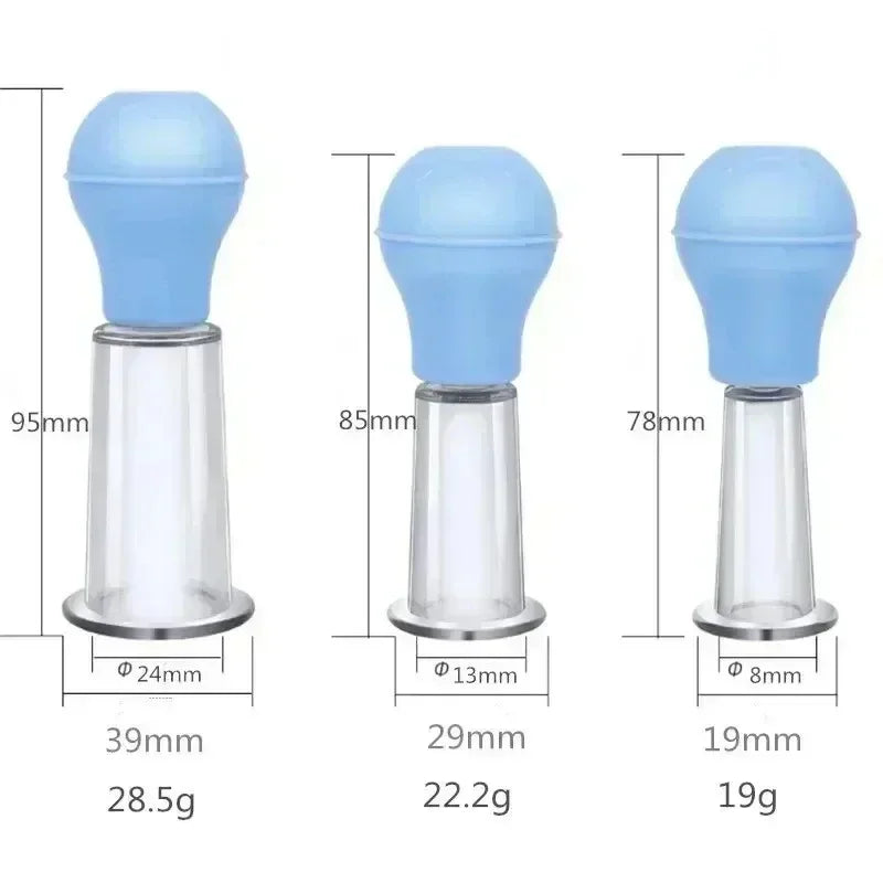 Facial Massage Vacuum Cups – Anti-Cellulite Rubber Cupping Set