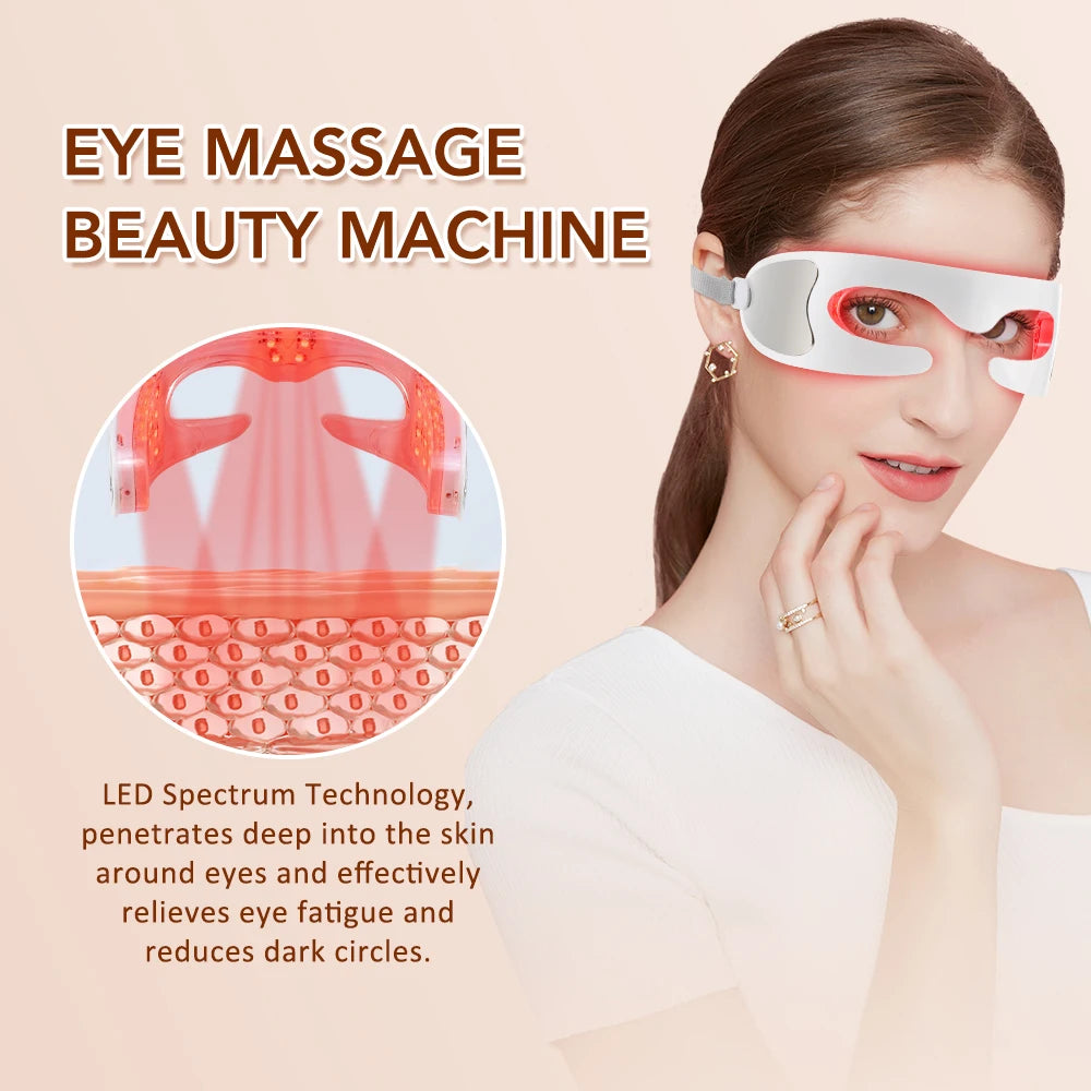 Vibration Eye Massager – LED Light Therapy Anti-Aging Eye Care