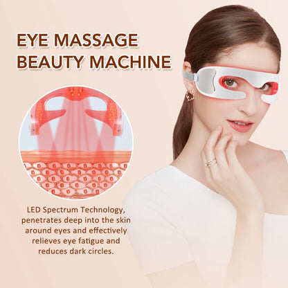 Vibration Eye Massager – LED Light Therapy Anti-Aging Eye Care