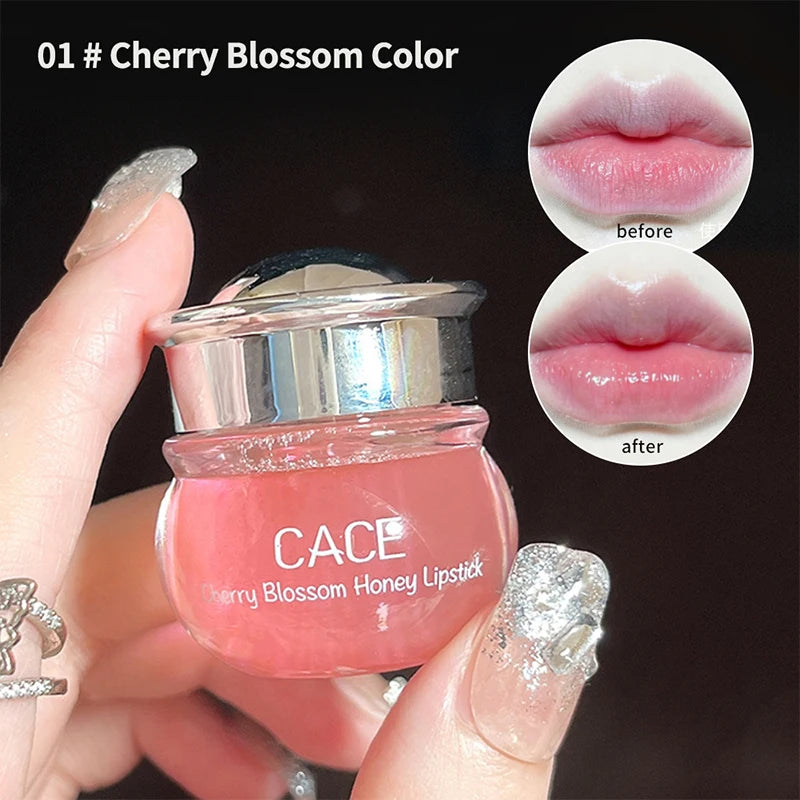CACE Cherry Blossom Honey Lip Balm – Deep Hydration & Plumping Gloss
