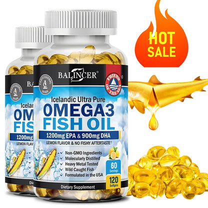 Omega-3 Fish Oil 120 Caps – EPA & DHA