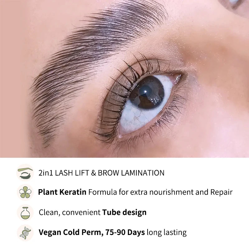 10ml Lash & Brow Lift Perm Set – Step 1 & 2 Fixation Lotion, Fast Shipping, Professional Brow & Lash Perming