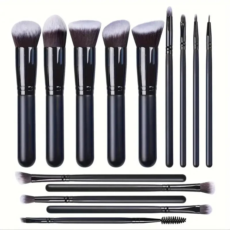 14PCS Soft Fluffy Makeup Brush Set – Foundation, Blush & Eyeshadow
