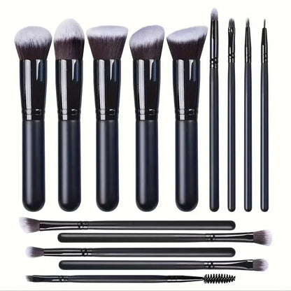 14PCS Soft Fluffy Makeup Brush Set – Foundation, Blush & Eyeshadow
