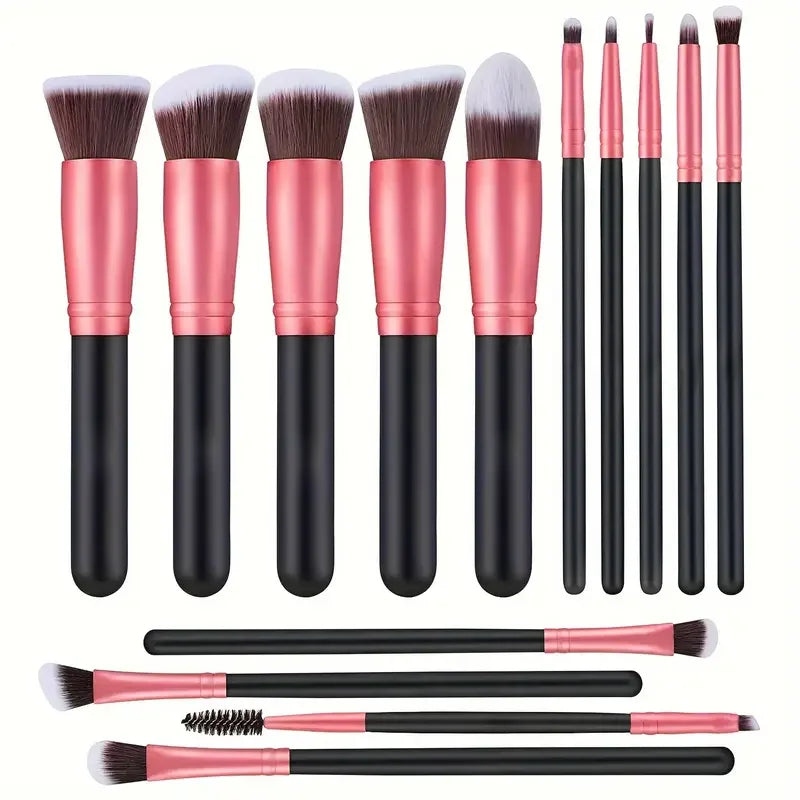 14PCS Soft Fluffy Makeup Brush Set – Foundation, Blush & Eyeshadow