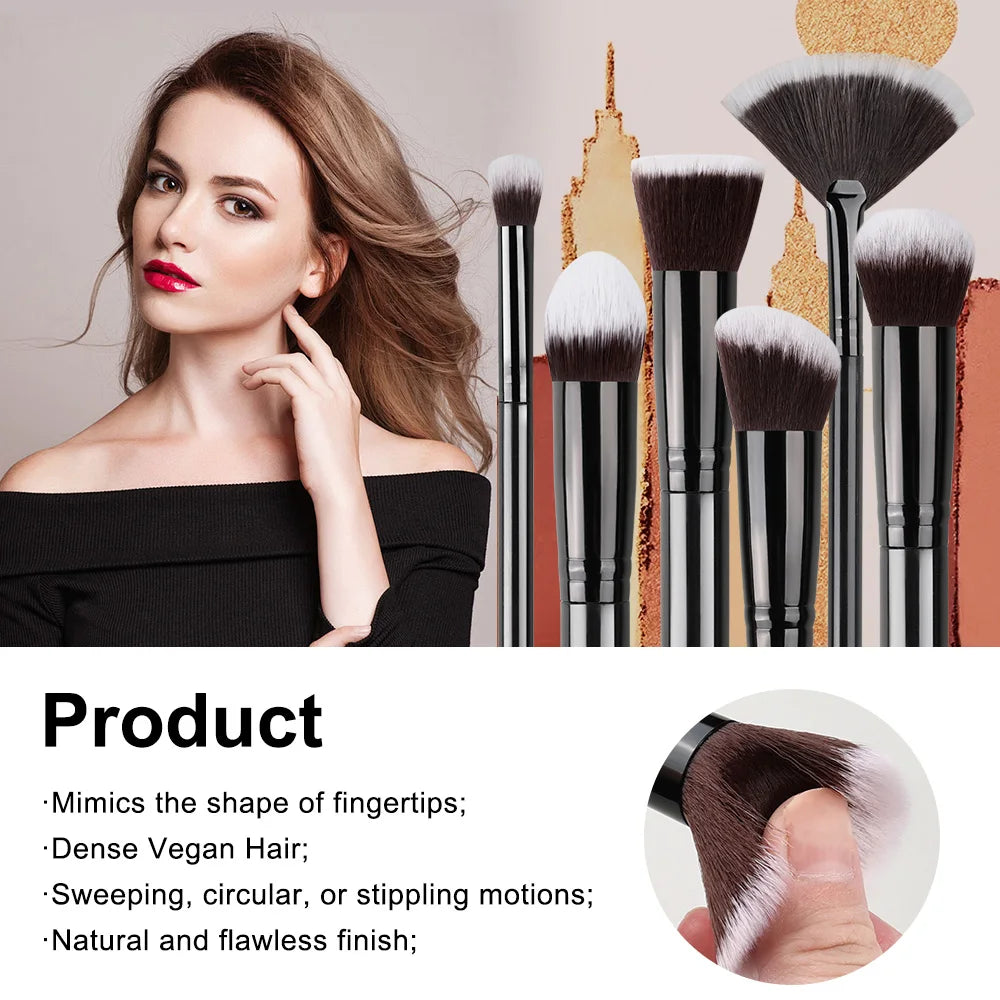 14PCS Soft Fluffy Makeup Brush Set – Foundation, Blush & Eyeshadow