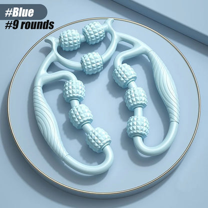 Leg Massager Roller – 12-Wheel Full Body Manual Massager