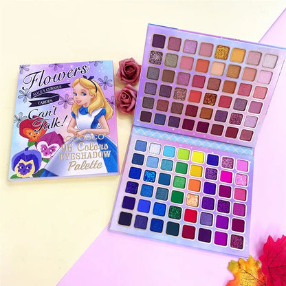 Boutique 96-Color Eyeshadow Palette – Shimmer, Matte & Neon Stage Colors
