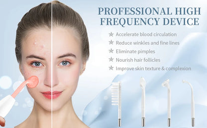 High Frequency Skin Therapy Wand – Portable Facial Machine