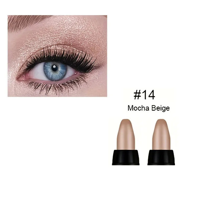 16-Color Pearlescent Eyeliner – Glitter Waterproof Long-Lasting Eye Makeup