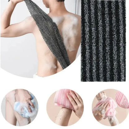 Japanese Exfoliating Bath Towel – Nylon Body Scrub Washcloth